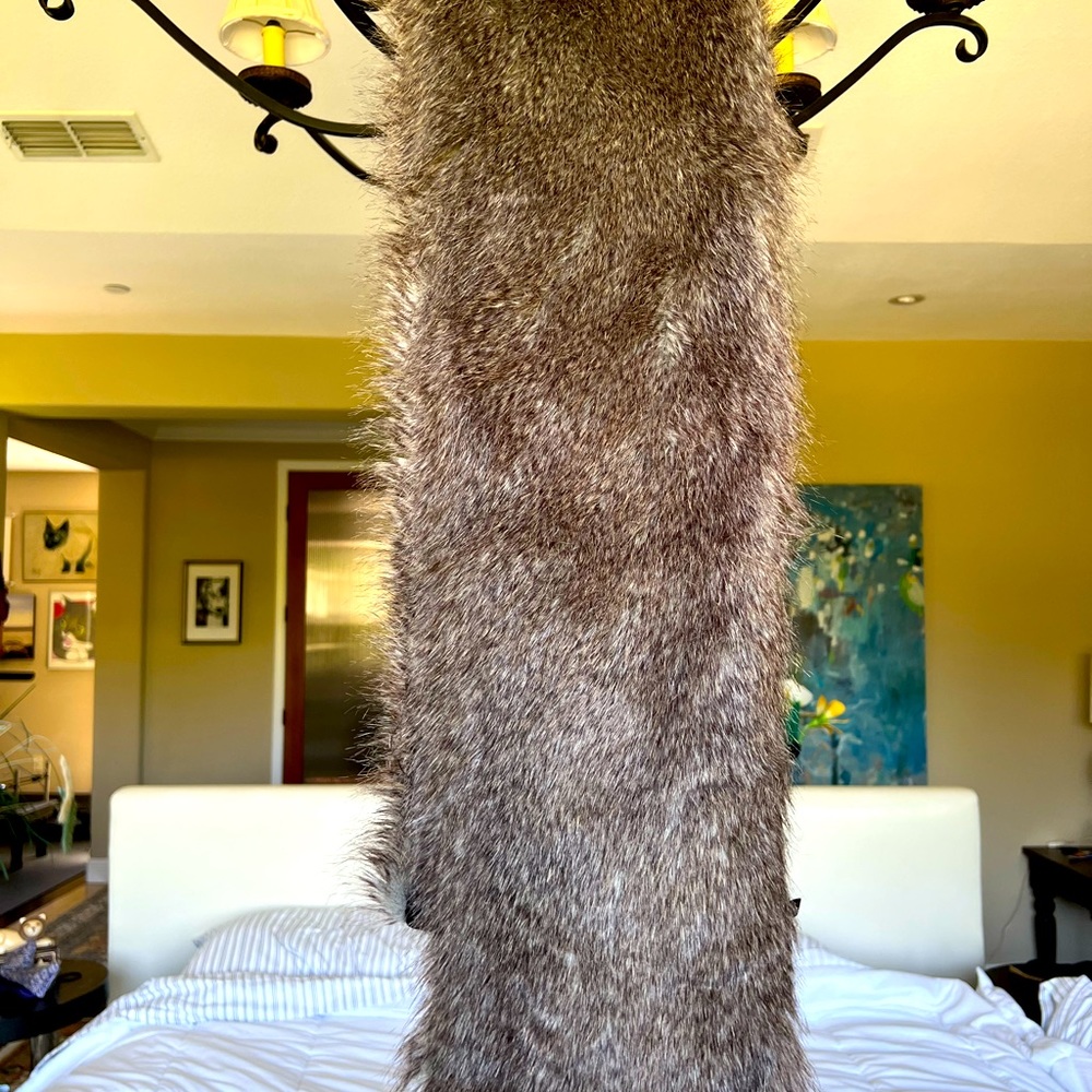 Faux fur cover up